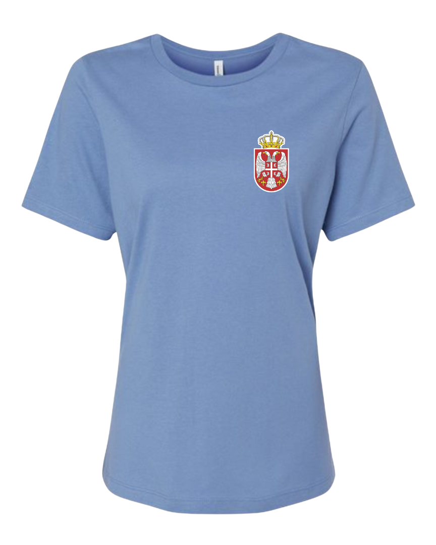Svetlo Plava Ženska Majica - Grb Srbije