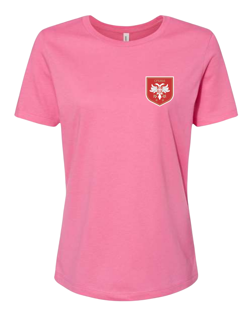 Roze Ženska Majica - Grb Srbije