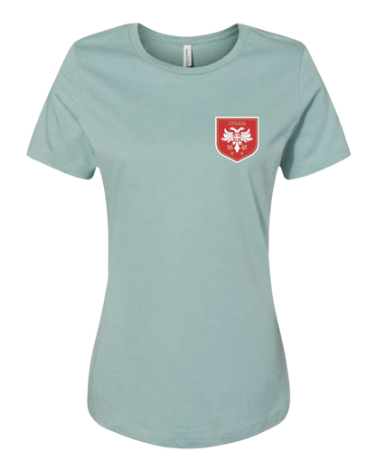 Siva Ženska Majica - Grb Srbije